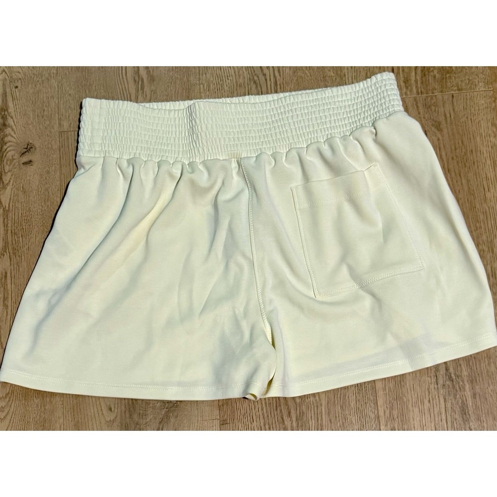 Sweaty Betty Sand Wash CloudWeight Shorts Buttercream Yellow XL AthLeisure NWT - Picture 4 of 8